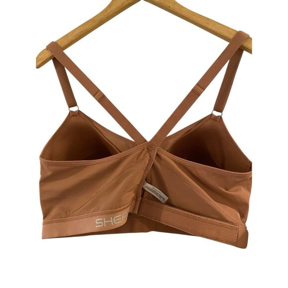 SHEFIT ROSE TAUPE SPORTS BRA SZ 4 LUX - Picture 2 of 3